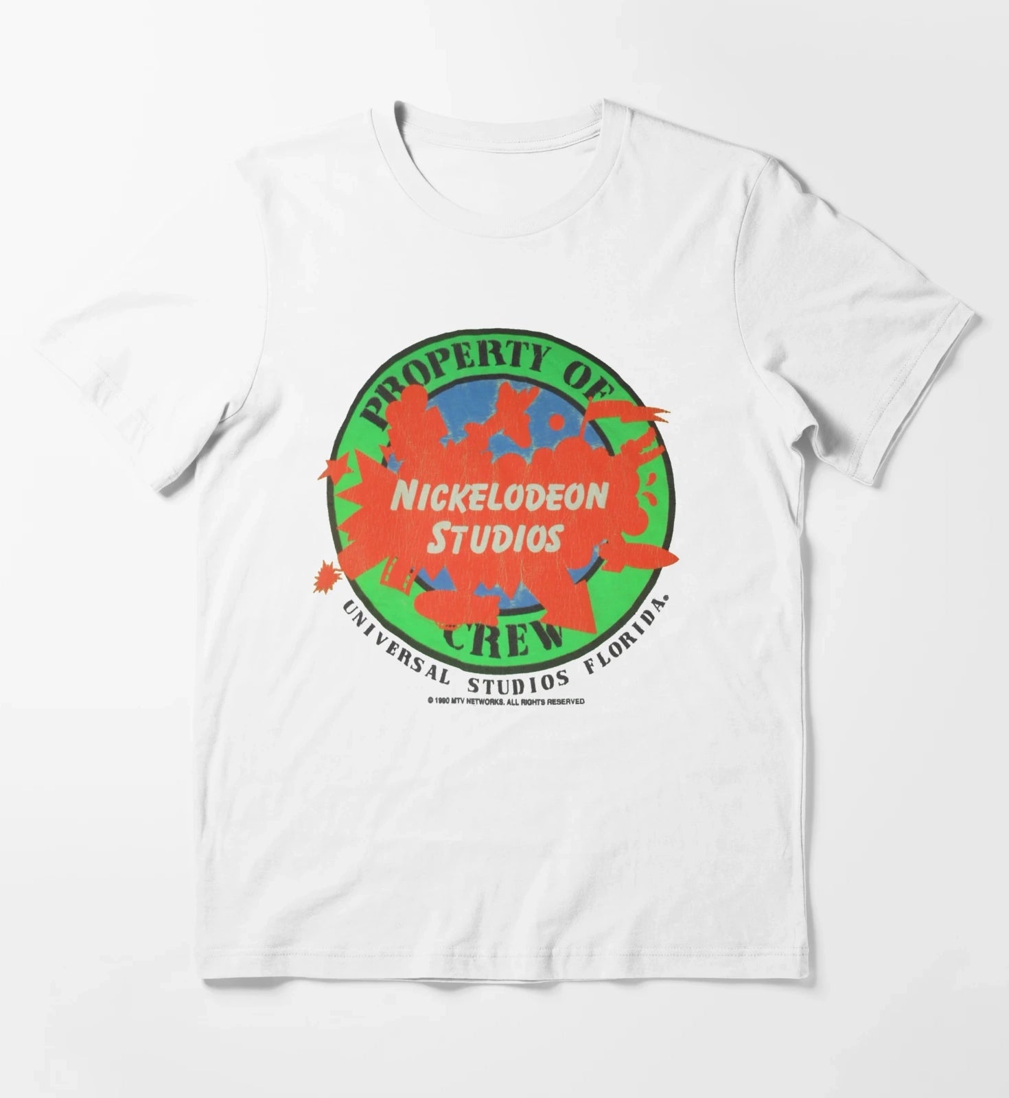 Vintage Nickelodeon Studios Crew Shirt T-Shirt White