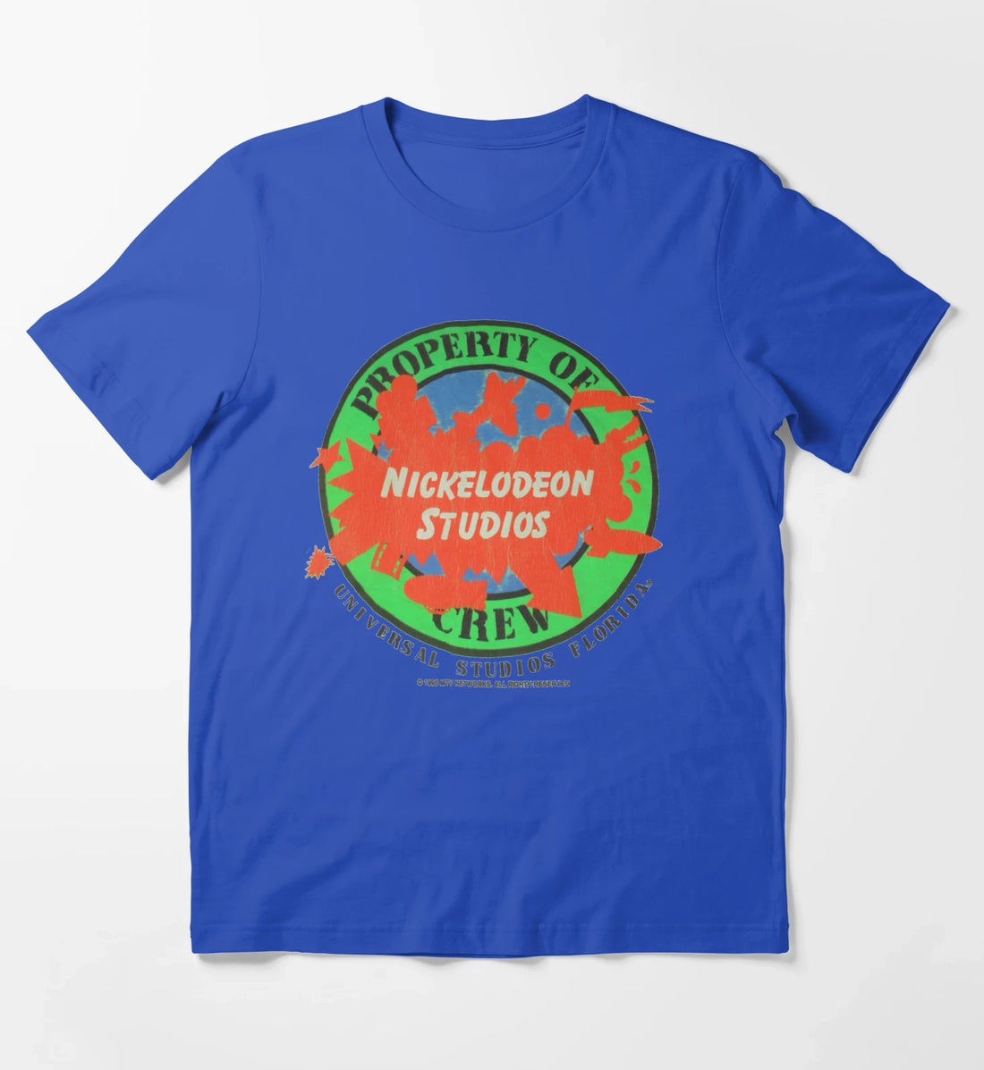 Vintage Nickelodeon Studios Crew Shirt T-Shirt Blue