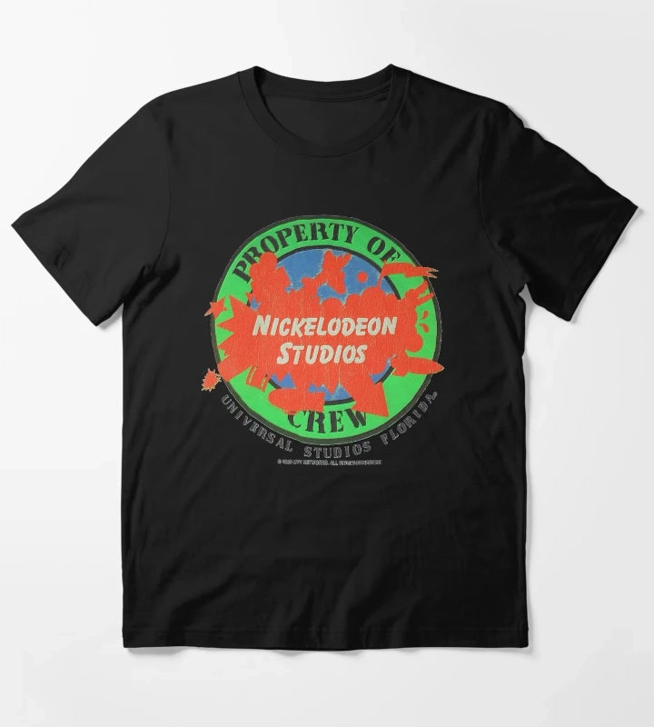 Vintage Nickelodeon Studios Property Of Crew Shirt Embossed Look T-Shirt