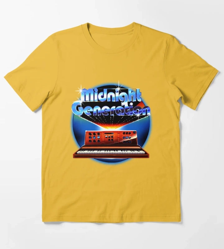 Vintage Style Disco Band T-Shirt Yellow