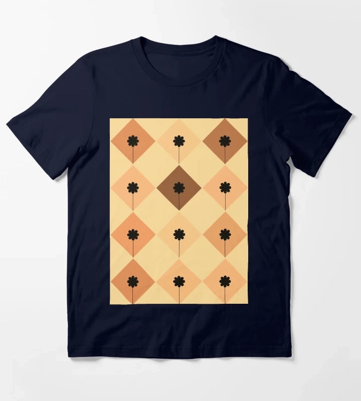 Vintage daisies T-Shirt Navy