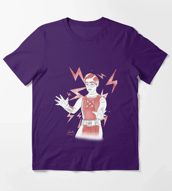Volt Chapa Red White Design T-Shirt Purple