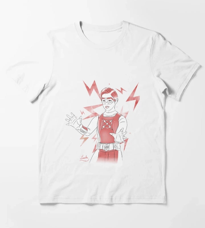 Volt Chapa Red White Design T-Shirt White