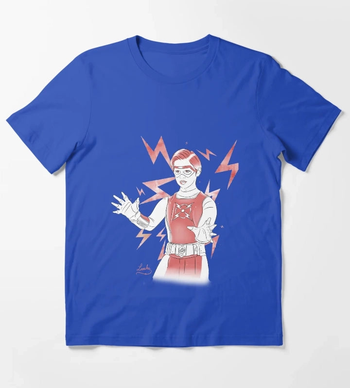 Volt Chapa Red White Design T-Shirt Blue