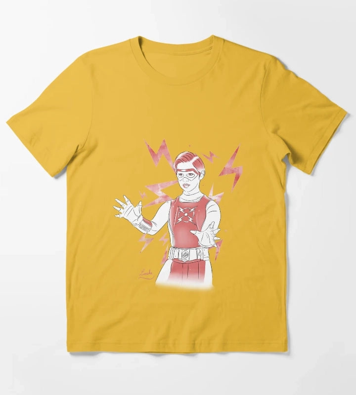 Volt Chapa Red White Design T-Shirt Yellow