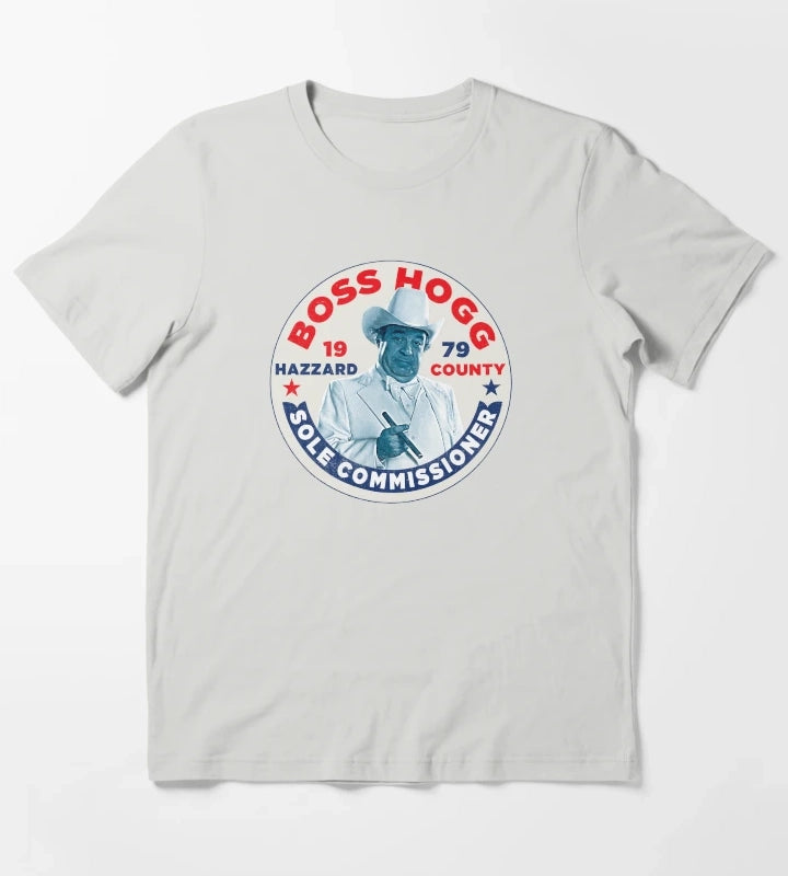 Vote Boss Hogg Dukes of Hazzard T-Shirt Light Grey