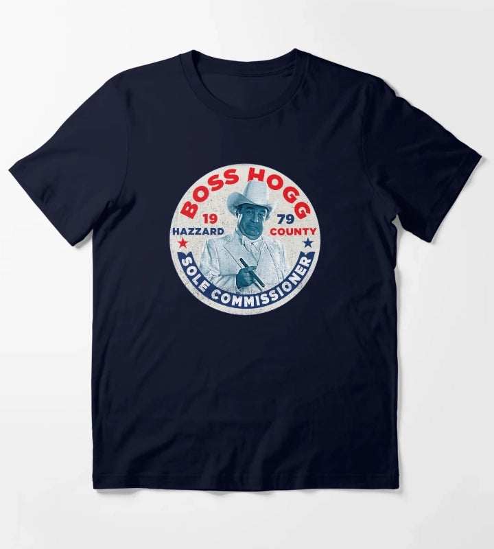 Vote Boss Hogg Dukes of Hazzard T-Shirt Navy