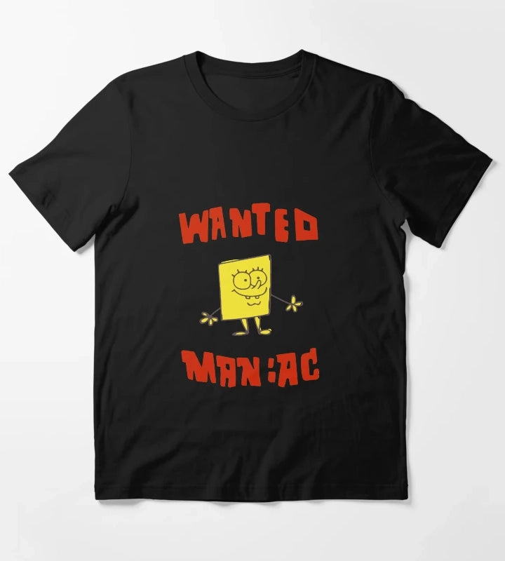 WANTED MANIAC Inspired from SpongeBob SquarePants T-Shirt