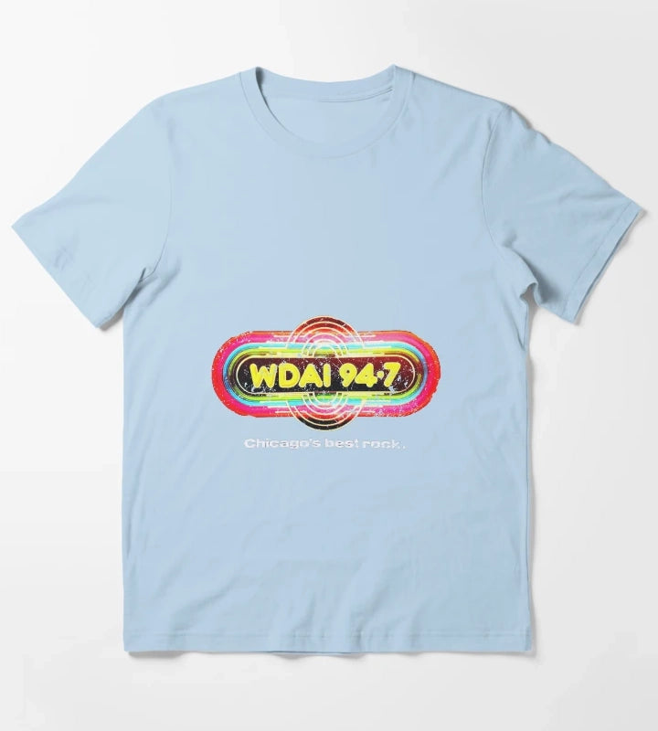 WDAI Chicago T-Shirt Sky Blue