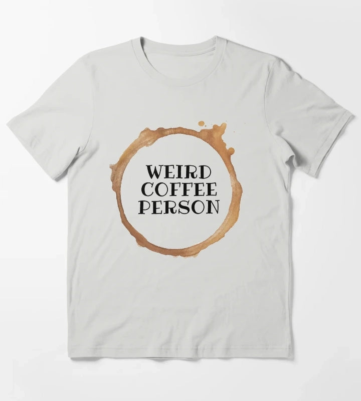 WEIRD COFFEE PERSON T-Shirt Light Grey
