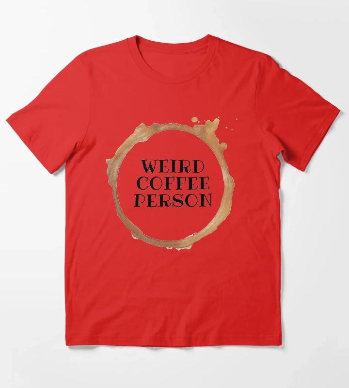 WEIRD COFFEE PERSON T-Shirt Red
