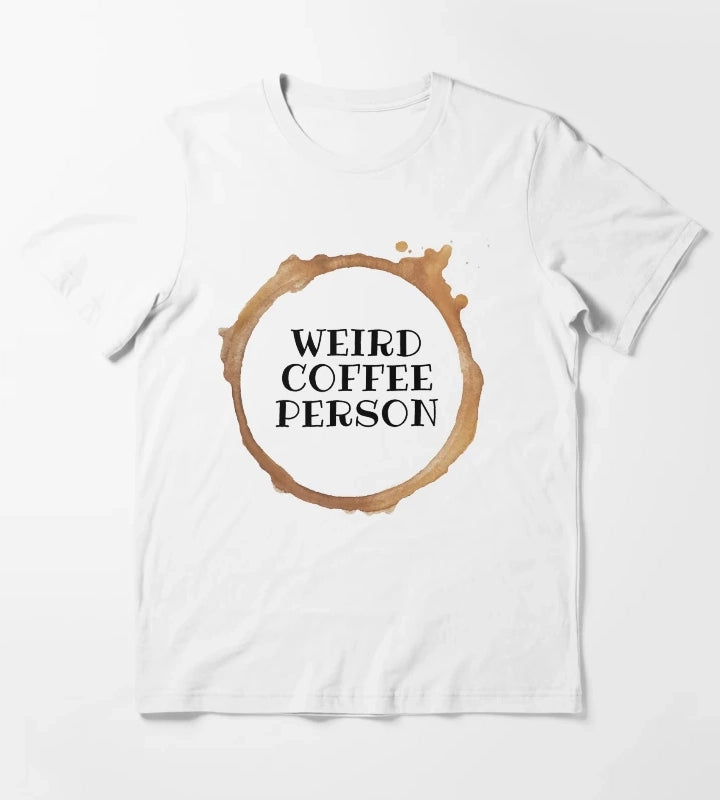 WEIRD COFFEE PERSON T-Shirt White