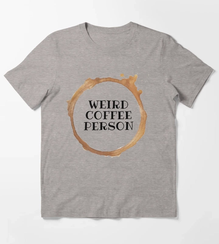 WEIRD COFFEE PERSON T-Shirt Heather Grey
