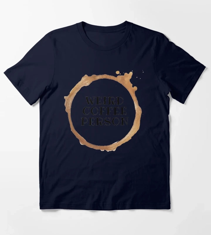 WEIRD COFFEE PERSON T-Shirt Navy