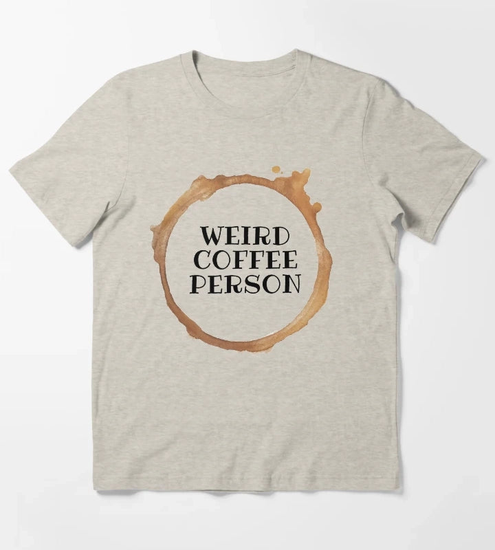 WEIRD COFFEE PERSON T-Shirt Cream