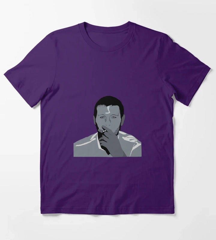 WPSIATWIN artic monkeys Alex turner Stencil Work T-Shirt Purple