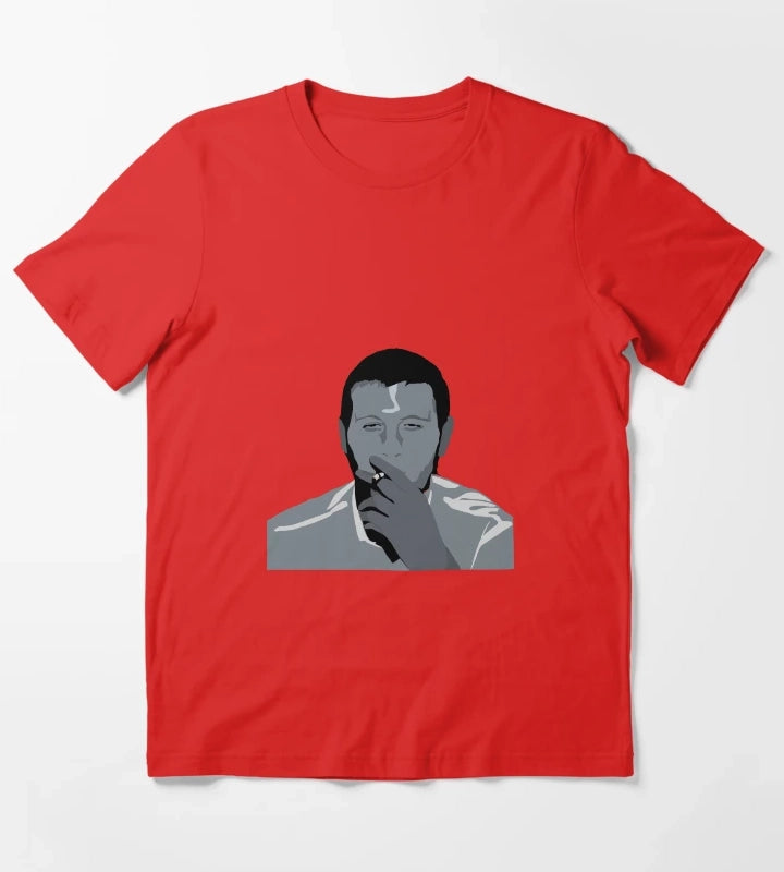 WPSIATWIN artic monkeys Alex turner Stencil Work T-Shirt Red