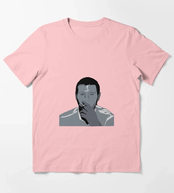 WPSIATWIN artic monkeys Alex turner Stencil Work T-Shirt Dark Grey