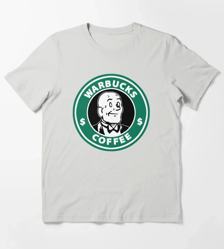 Warbucks Coffee T-Shirt Light Grey