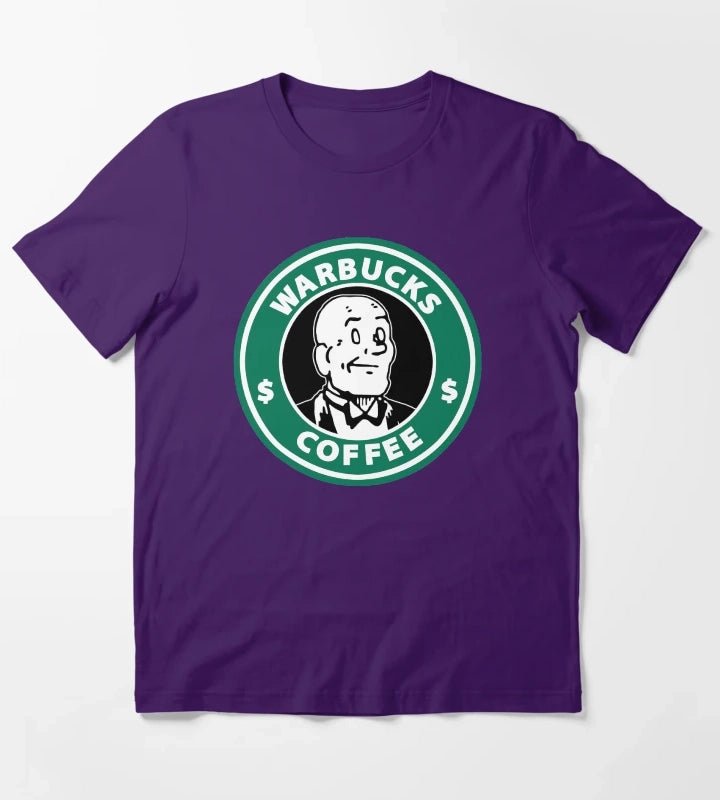 Warbucks Coffee T-Shirt Purple