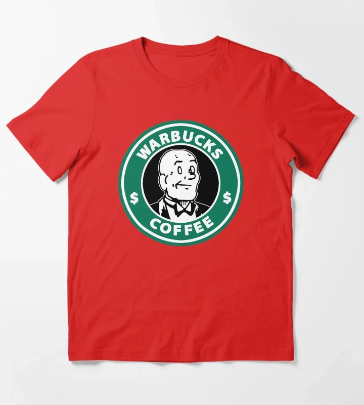 Warbucks Coffee T-Shirt Red