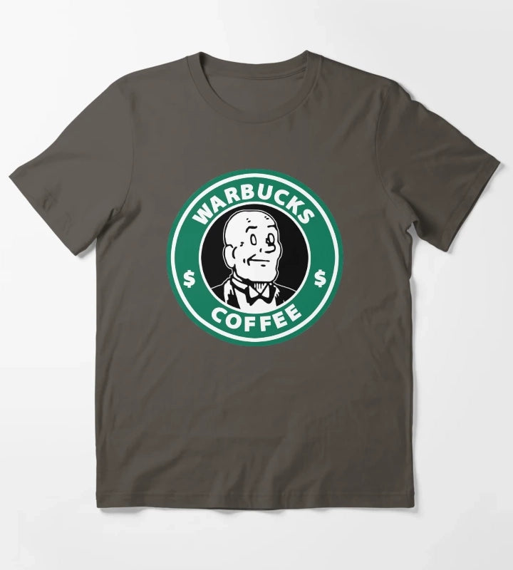 Warbucks Coffee T-Shirt Dark Grey