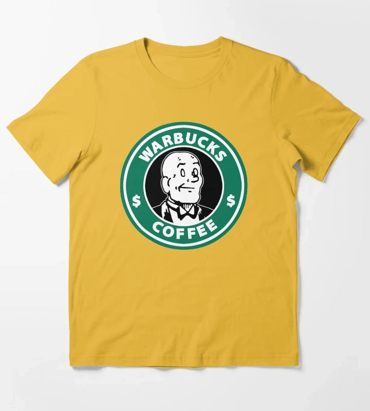 Warbucks Coffee T-Shirt Yellow