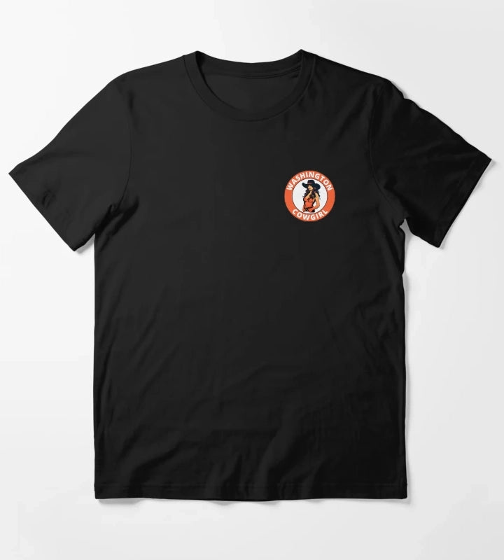 Washington Cowgirl transparent logo design T-Shirt
