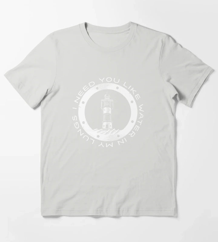 Water in My Lungs T-Shirt Light Grey