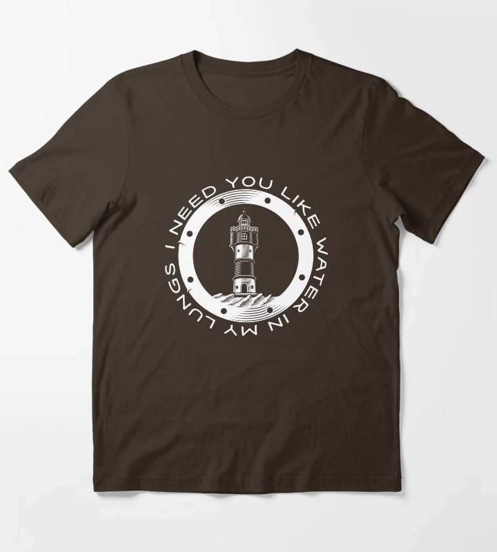 Water in My Lungs T-Shirt Brown