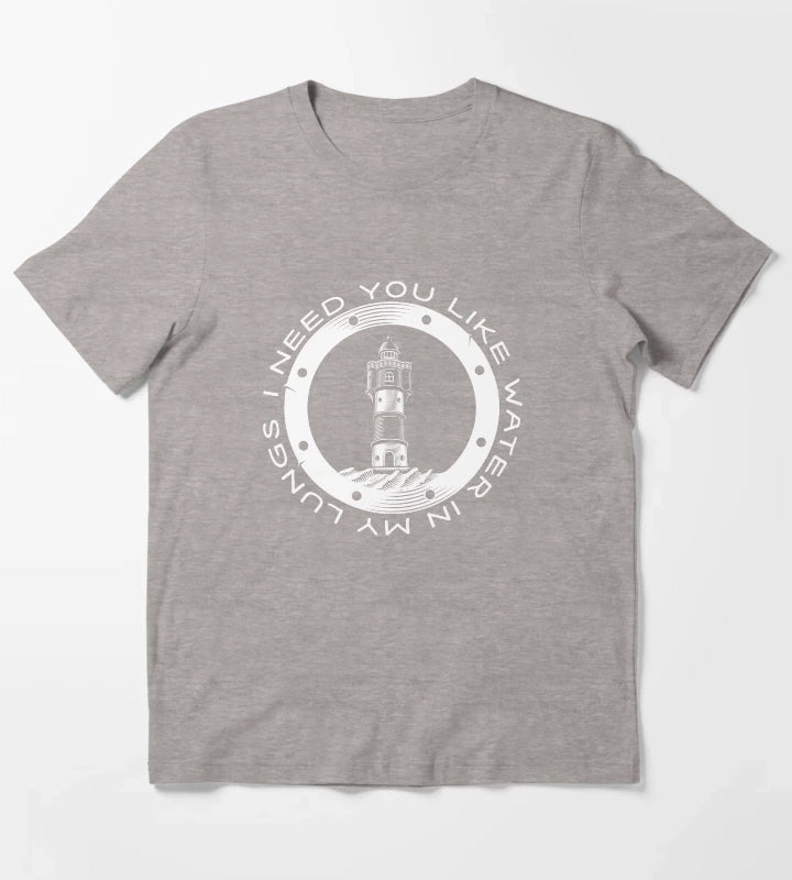 Water in My Lungs T-Shirt Heather Grey