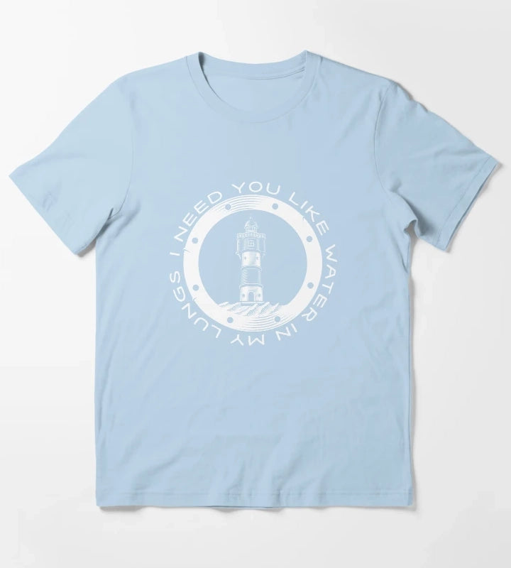 Water in My Lungs T-Shirt Sky Blue