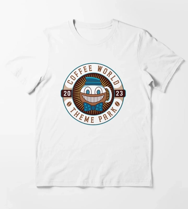 Watery Coffee World Emblem T-Shirt White