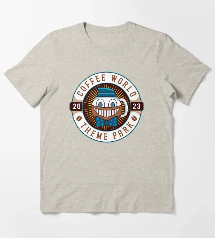 Watery Coffee World Emblem T-Shirt Cream
