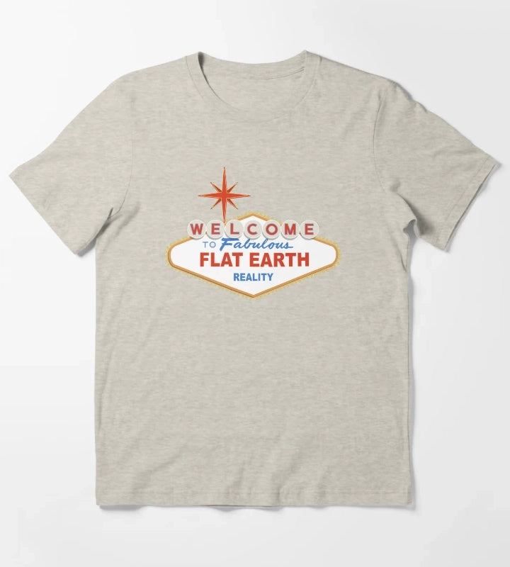 Welcome to Flat Earth T-Shirt Cream