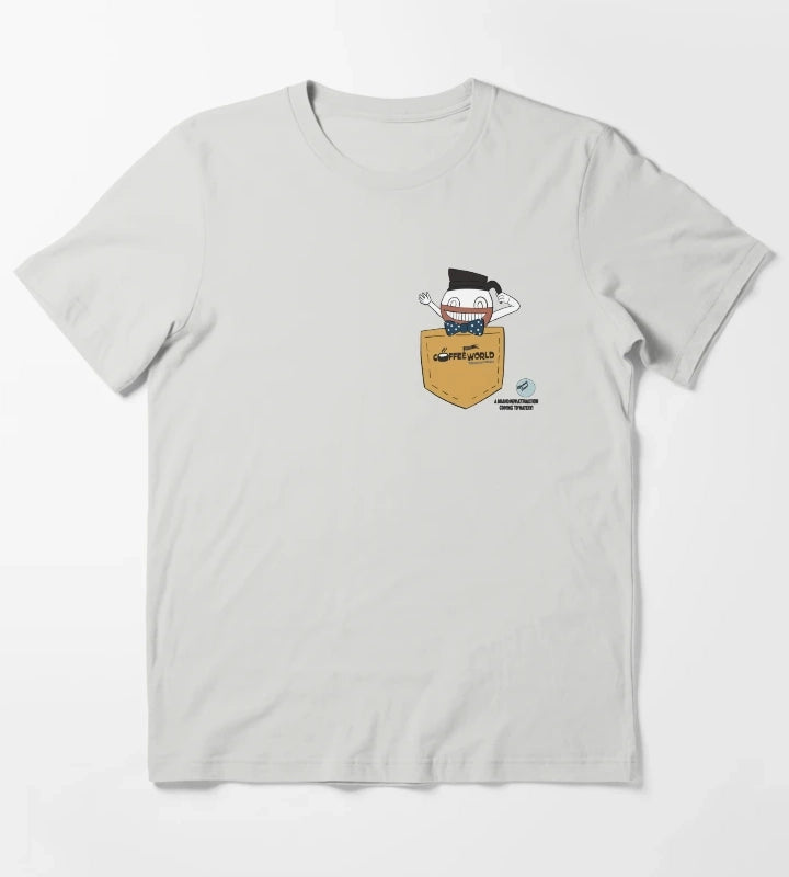 Welcome to coffee world T-Shirt Light Grey