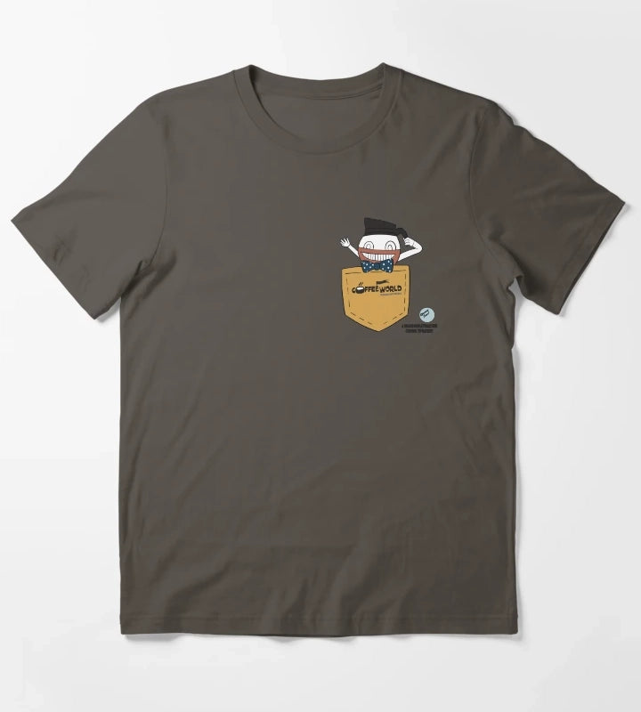 Welcome to coffee world T-Shirt Dark Grey