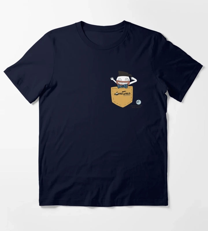 Welcome to coffee world T-Shirt Navy
