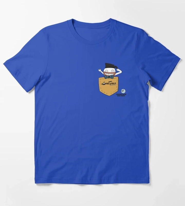 Welcome to coffee world T-Shirt Blue