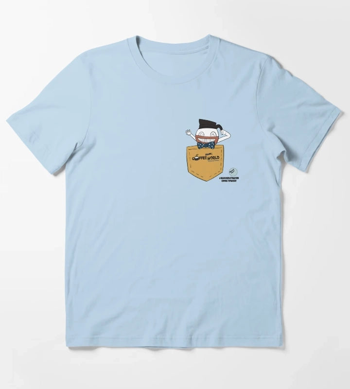 Welcome to coffee world T-Shirt Sky Blue