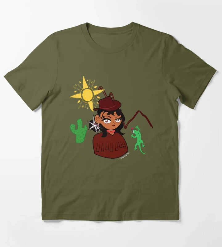 Were Girls USA Clothing T-Shirt Olive Green