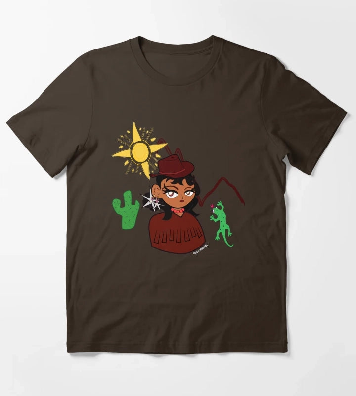 Were Girls USA Clothing T-Shirt Brown