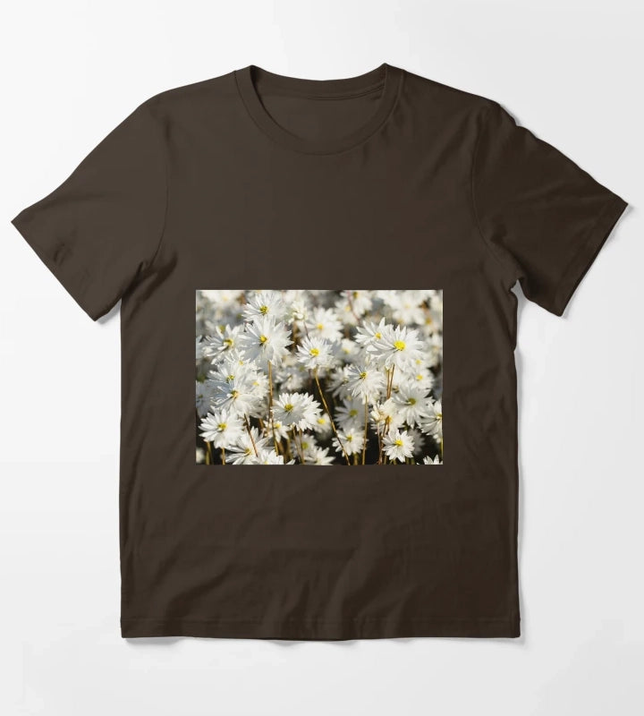 Western Australian wildflower everlasting daisies T-Shirt Brown