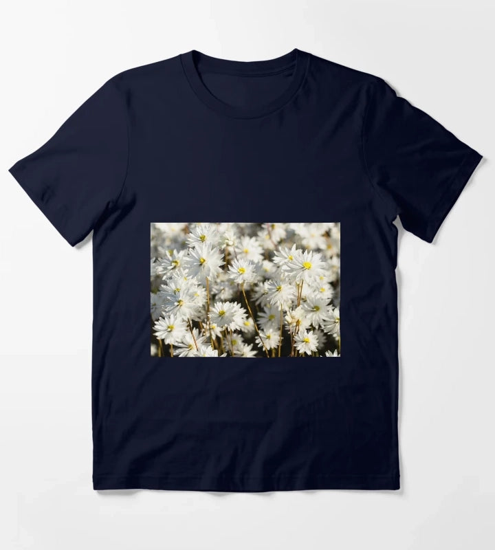 Western Australian wildflower everlasting daisies T-Shirt Navy