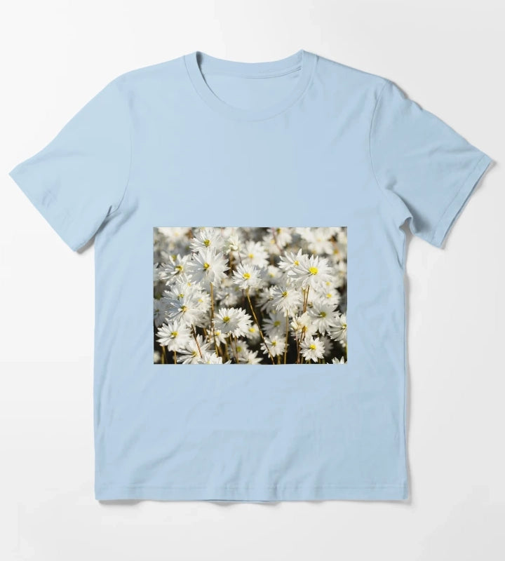 Western Australian wildflower everlasting daisies T-Shirt Sky Blue