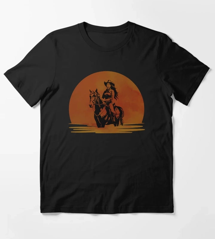 Western Sunset Cowgirl T-Shirt