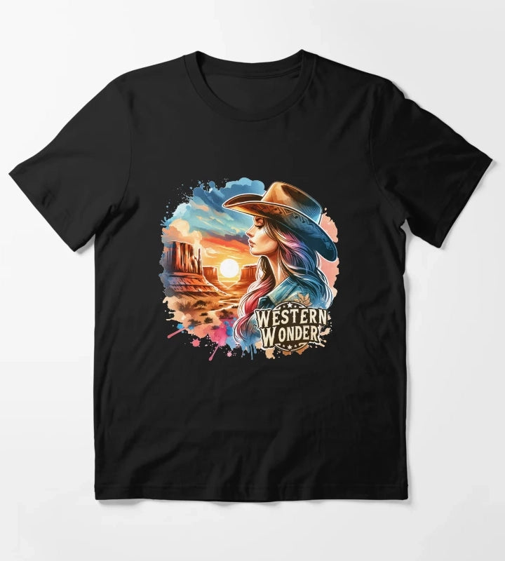 Western wonder Cowgirl Hustle Spirit Apparel Mugs Stickers More T-Shirt