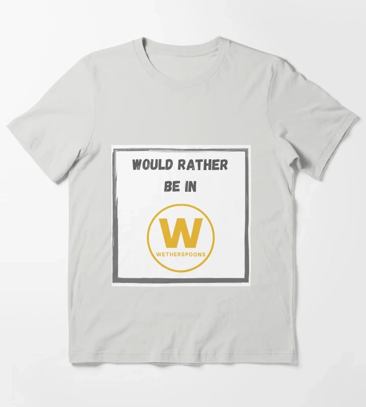 Wetherspoons Funny Would Rather Be In Wetherspoons Coffee Mug T-Shirt Light Grey