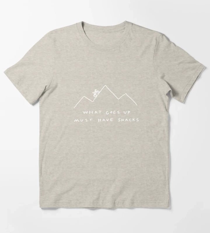 What Goes Up Must Have Snacks T-Shirt Cream