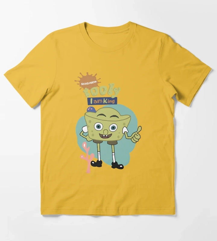 Whimsical Sponge Character T-Shirt Yellow